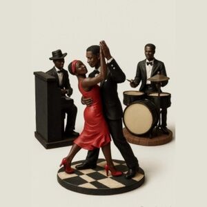 Blues Band Figurine Set - Black and Red